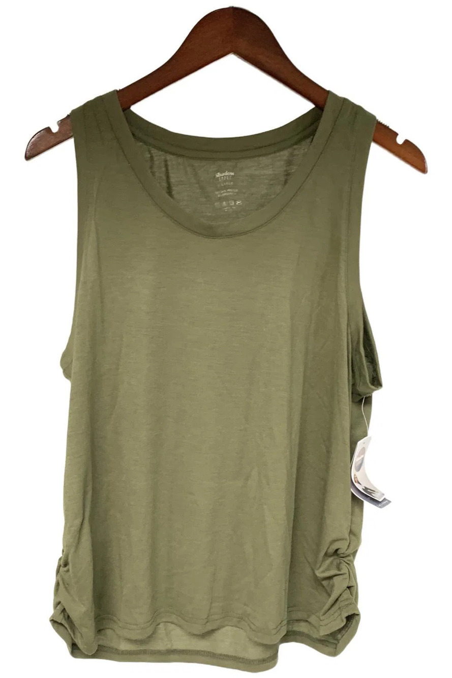 Shadow Sport Women's Ruched Tank Olive - Regular
